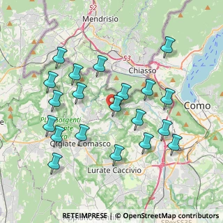 Mappa Via Alessandro Volta, 22020 Gironico CO, Italia (3.9755)