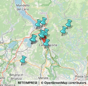 Mappa Via Moggio Lido, 23808 Vercurago LC, Italia (4.90182)