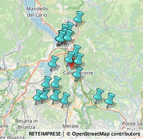 Mappa Via Moggio Lido, 23808 Vercurago LC, Italia (6.4595)