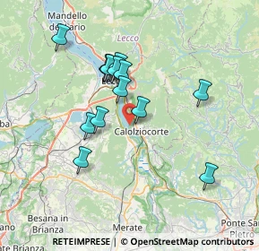 Mappa Via Moggio Lido, 23808 Vercurago LC, Italia (6.27)