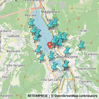 Mappa Via Moggio Lido, 23808 Vercurago LC, Italia (1.518)