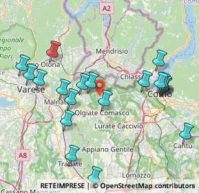 Mappa CAP, 22020 Faloppio CO, Italia (8.684)