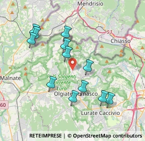 Mappa CAP, 22020 Faloppio CO, Italia (3.65417)