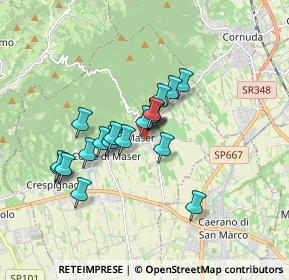 Mappa Via A. Rossetto, 31010 Maser TV, Italia (1.2975)