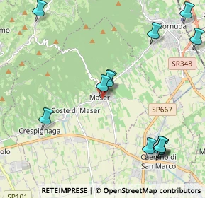 Mappa Via A. Rossetto, 31010 Maser TV, Italia (2.52231)