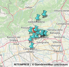 Mappa Via A. Rossetto, 31010 Maser TV, Italia (8.31571)