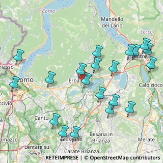 Mappa Via Della Libertà, 22036 Erba CO, Italia (9.567)