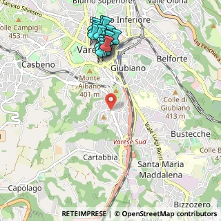 Mappa Via Orazio, 21100 Varese VA, Italia (1.173)