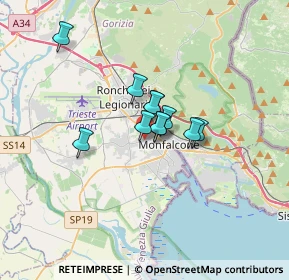 Mappa Via Armando Diaz, 34079 Staranzano GO, Italia (1.93818)