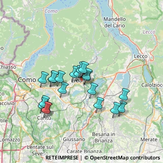 Mappa Via L. Zappa, 22036 Erba CO, Italia (6.2185)