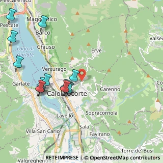 Mappa Via Erve, 23801 Calolziocorte LC, Italia (2.33385)