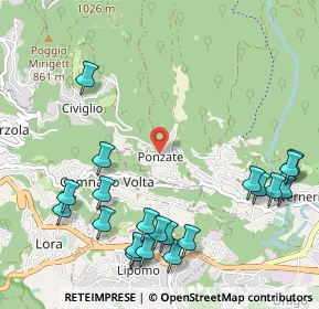 Mappa Via Monte Grappa, 22038 Tavernerio CO, Italia (1.314)