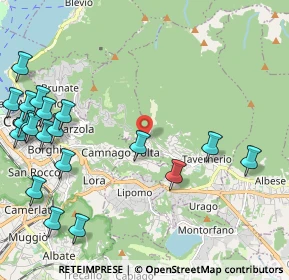 Mappa Via Monte Grappa, 22038 Tavernerio CO, Italia (2.85)