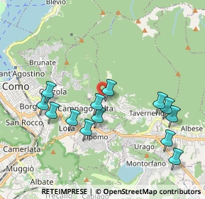 Mappa Via Monte Grappa, 22038 Tavernerio CO, Italia (2.02385)