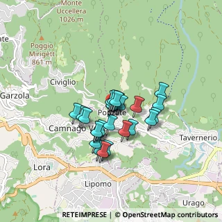Mappa Via Monte Grappa, 22038 Tavernerio CO, Italia (0.55385)