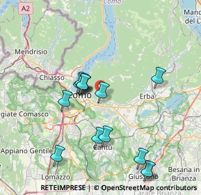 Mappa Via Monte Grappa, 22038 Tavernerio CO, Italia (7.35071)