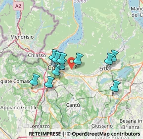 Mappa Via Monte Grappa, 22038 Tavernerio CO, Italia (5.65364)