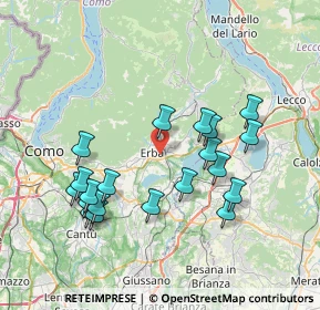 Mappa Piazza Sant'Eufemia, 22036 Erba CO, Italia (7.4685)