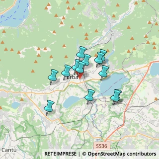 Mappa Piazza Sant'Eufemia, 22036 Erba CO, Italia (2.56154)