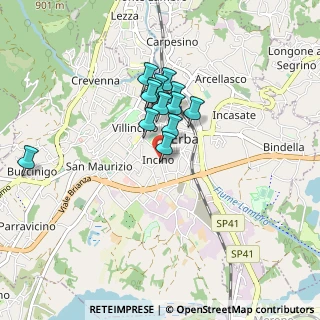 Mappa Piazza Sant'Eufemia, 22036 Erba CO, Italia (0.64615)