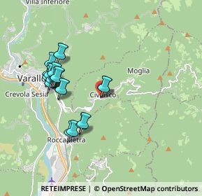 Mappa SP 78, 13010 Civiasco VC (1.755)