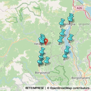 Mappa Via Ercole Durio, 13010 Civiasco VC, Italia (6.93375)