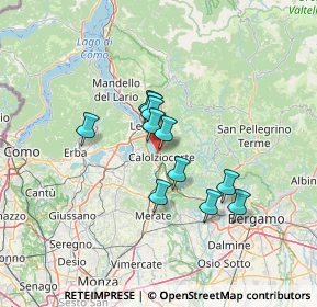 Mappa Via Giovanni Battista Moroni, 23808 Vercurago LC, Italia (9.77273)