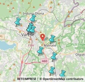 Mappa Via Ecologia, 21100 Varese VA, Italia (4.71308)