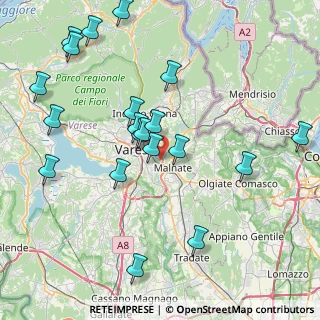 Mappa Via Ecologia, 21100 Varese VA, Italia (8.862)