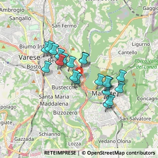 Mappa Via Ecologia, 21100 Varese VA, Italia (1.493)