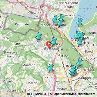 Mappa Via Cantone, 22020 San Fermo della Battaglia CO, Italia (2.44533)