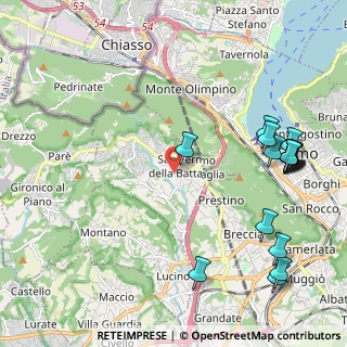 Mappa Via Cantone, 22020 San Fermo della Battaglia CO, Italia (2.68588)