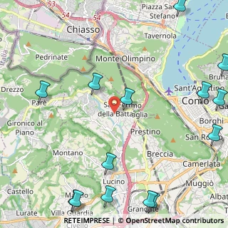 Mappa Via Cantone, 22020 San Fermo della Battaglia CO, Italia (3.25286)