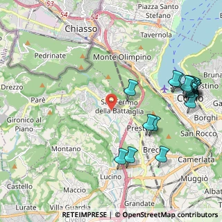 Mappa Via Cantone, 22020 San Fermo della Battaglia CO, Italia (2.593)
