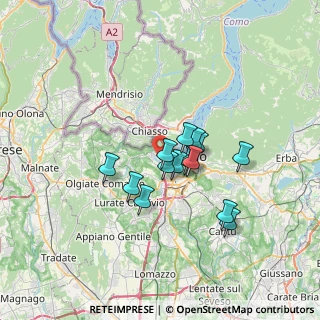 Mappa Via Cantone, 22020 San Fermo della Battaglia CO, Italia (4.98071)