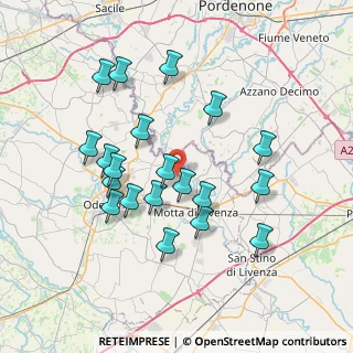 Mappa Via Marigonda, 31040 Meduna di Livenza TV, Italia (7.0225)