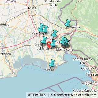 Mappa Via Guglielmo Marconi, 33100 Villa Vicentina UD, Italia (9.13765)