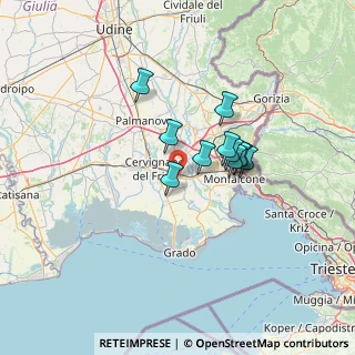 Mappa Via Guglielmo Marconi, 33100 Villa Vicentina UD, Italia (9.41909)