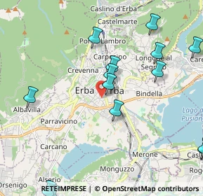 Mappa Via luigi cadorna, 22036 Erba CO, Italia (2.60357)