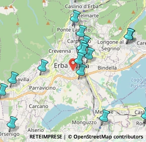 Mappa Via luigi cadorna, 22036 Erba CO, Italia (2.48278)
