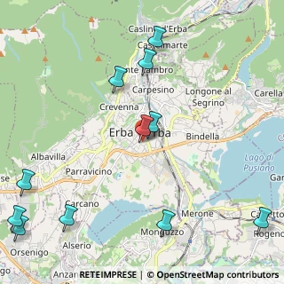 Mappa Via luigi cadorna, 22036 Erba CO, Italia (2.83273)