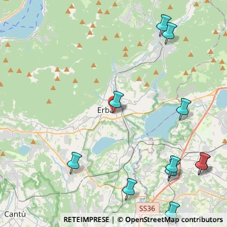 Mappa Via luigi cadorna, 22036 Erba CO, Italia (6.23909)