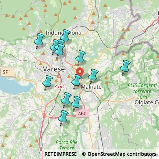 Mappa C.C. BELFORTE, 21100 Varese VA, Italia (3.50231)