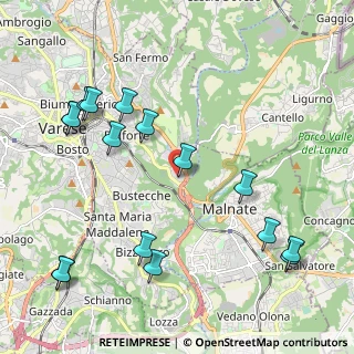Mappa C.C. BELFORTE, 21100 Varese VA, Italia (2.50563)