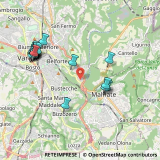 Mappa C.C. BELFORTE, 21100 Varese VA, Italia (2.3755)