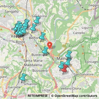 Mappa C.C. BELFORTE, 21100 Varese VA, Italia (2.52)