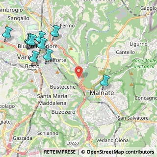 Mappa C.C. BELFORTE, 21100 Varese VA, Italia (2.81545)