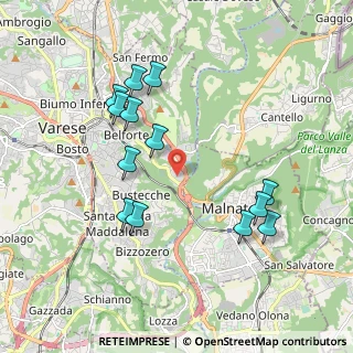 Mappa C.C. BELFORTE, 21100 Varese VA, Italia (1.92462)