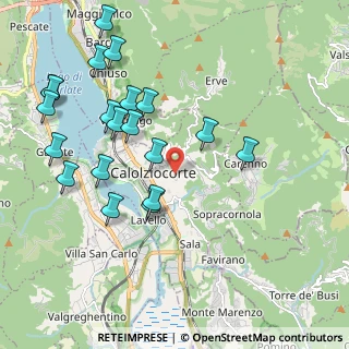 Mappa Via Poggi F., 23801 Calolziocorte LC, Italia (2.2145)