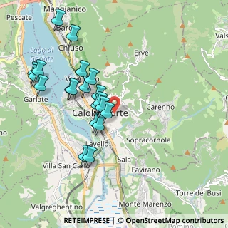 Mappa Via Poggi F., 23801 Calolziocorte LC, Italia (1.8705)